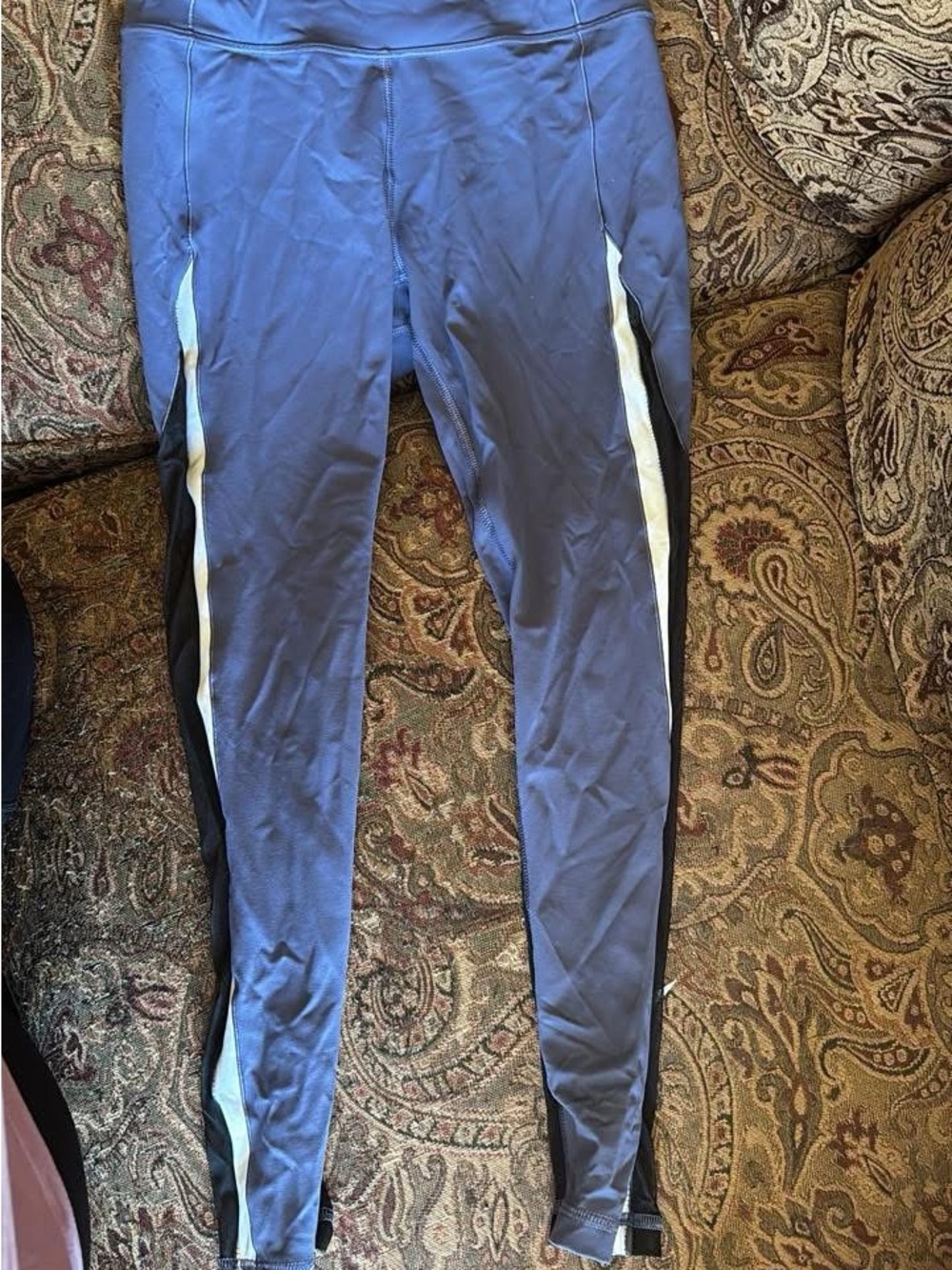 Victoria's Secret Blue Athletic Joggers with Black & White Side Panels